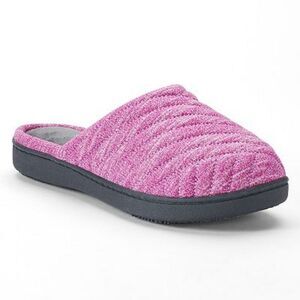 isotoner Women's Andrea Space Knit Clog Slippers